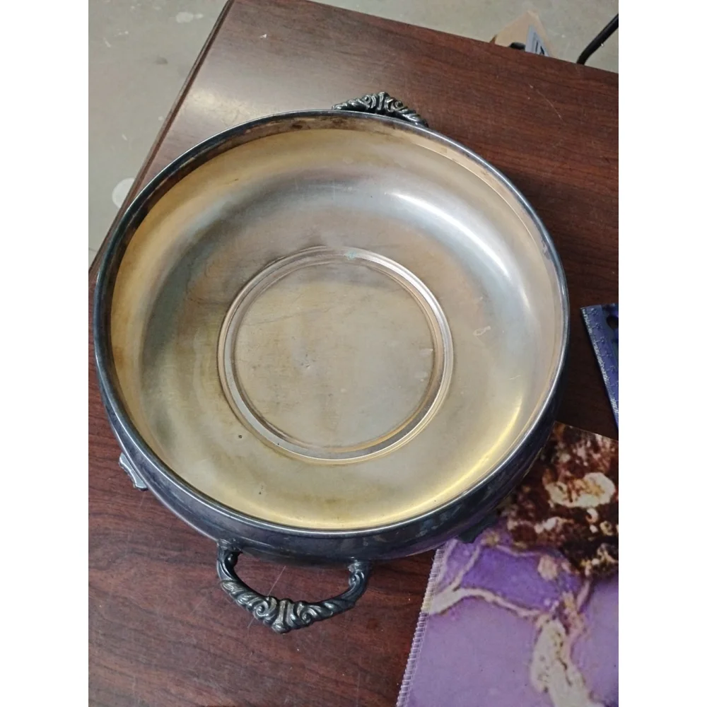 TOWLE, Silver Plate Round Covered Casserole, Footed
